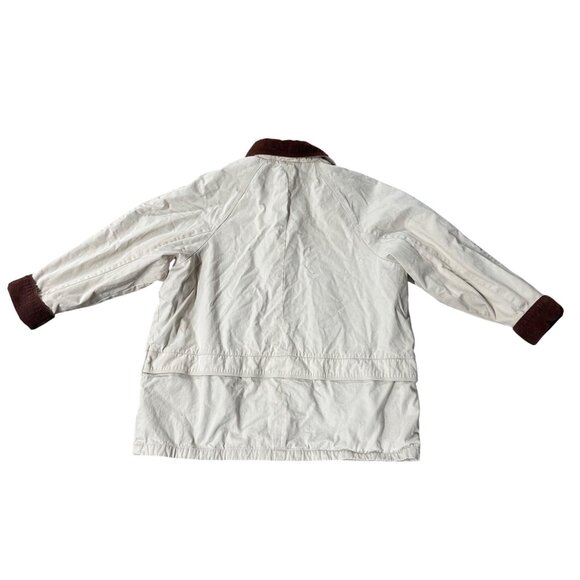 Vintage Chore Jacket Coat Basic Editions Plus 1X Beige Plaid Lining Corduroy 90s - Picture 3 of 12